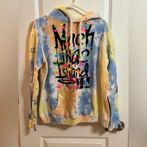 EXIST Junior Women's Sz XL Tie Dye Hoodie Sweatshirt